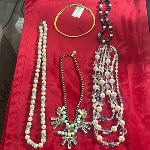 Set of vintage necklace’s Talbots and more